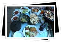 Puerto Vallarta- table with food